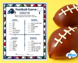 Printable Football Scavenger Hunt Party Game For Kids & Adults