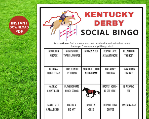kentucky-derby-find-the-guest-bingo-game-triple-crown-party-idea-h-enjoymyprintables for Kentucky Derby Racing Form Printable Free Kentucky Derby Find The Guest Bingo Game | Triple Crown Party Idea | H – Enjoymyprintables for Kentucky Derby Racing Form Printable Free