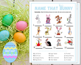 Printable Name That Bunny Kids Or Adults Easter Party Game