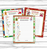 printable or virtual christmas emoji pictionary games