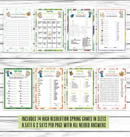 spring family gathering event games printable or virtual