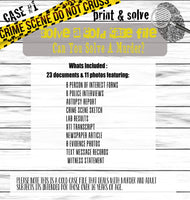 printable crime scene murder mystery case file detective game