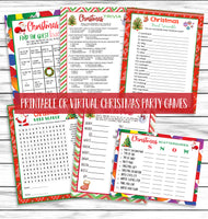 6 christmas party game set