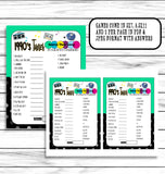 30th Anniversary Party Games, 1990s Wedding Anniversary,Virtual or Printable Games