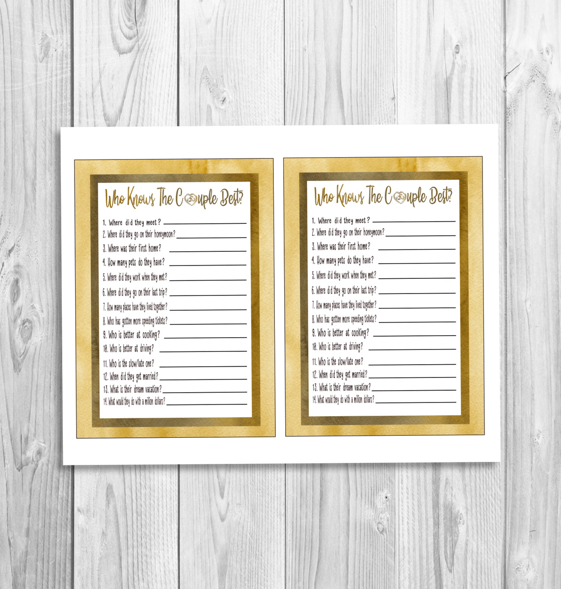 5th, 10th, 15th, 20th, 25th Anniversary Party Games, Wedding Anniversa ...