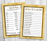 10th, 15th, 20th, 25th Anniversary Party Games Printable or Virtual Zoom
