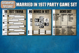45th anniversary party games printable or virtual