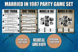 married in 1987 party ideas games decor