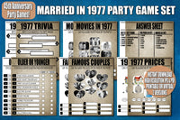 45th anniversary party games decor ideas