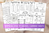 Astrology Charts Book Of Shadows Grimoire Printable Pages