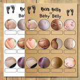 Beer Belly or Baby Bump Baby Shower Game Rustic