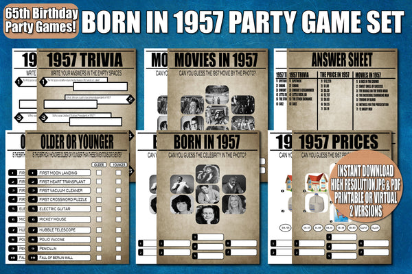 65th Birthday Party Printable Or Virtual Games, Born in 1957, Trivia, – Enjoymyprintables 65th-birthday-party-printable-or-virtual-games-born-in-1957-trivia-enjoymyprintables
