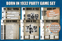 90th birthday party games printable