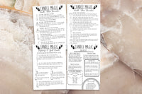 candle spell printable pages