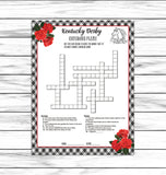 Kentucky Derby Fun Party Games | Scattergories, Word Search, Kids Or Adults Family Activity Set