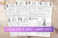 methods of divination book of shadows printable pages