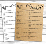 baby trivia baby shower game virtual or printable download