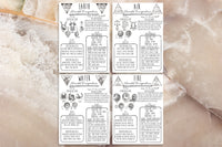 elemental magic witchcraft printable sheets
