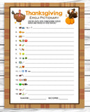 thanksgiving emoji pictionary