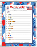 memorial day emoji game printable download