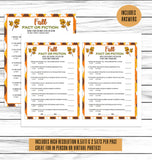 printable or virtual fall autumn trivia quiz game for kids & adults