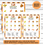 autumn party fall leaf trivia game for kids or adults printable or virtual