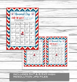 Memorial Day Find The Guest Bingo Game, Printable Icebreaker Party Activity, Instant Download Party Idea