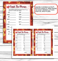 finish the phrase valentines day party game