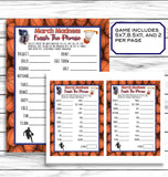 March Madness Final Four Party Word Game, College Basketball Party Game, Finish The Phrase, Printable Or Virtual Game, Instant Download