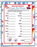 memorial day finish the phrase printable party game
