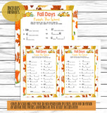 kids adults printable or virtual fall autumn party game