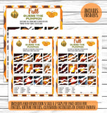 printable or virtual fall party guess the pumpkin carving game for kids or adults classroom activity