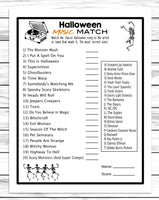 halloween music match game printable or virtual for kids and adults