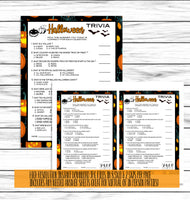 halloween trivia quiz for costume parties for adults or kids classroom activity