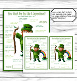 St Patricks Day Game, Saint Patricks Day Activity, St Paddys Party Game, Leprechaun Game, Printable Or Virtual Game, Instant Download