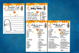 Autumn Baby Shower Games, Woodland Games Pack for Baby Shower, Fall Shower Bundle, Printable, Baby Shower Games