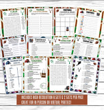 12 Printable Or Virtual Football Party Games For Kids & Adults, Favors, Decor, Ideas, Instant Download Activity, Office Or Classroom Party