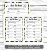 New Years Finish The Phrase Game, Printable Or Virtual Holiday Party Game For Kids & Adults, Classroom Office Party Activity, Fun NYE Game