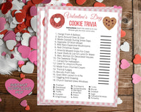 Cookie Quiz Trivia Game -Classroom Office Valentines Day Party Game For Kids & Adults - Printable Or Virtual Instant Download