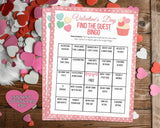 Find The Guest Bingo Ice Breaker Game -Classroom Office Valentines Day Party Game For Kids & Adults - Printable Or Virtual Instant Download