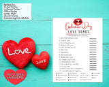 Galentines Day Love Songs Game -Fun Party Game - Ladies Night Out - Girls Night In - Music Trivia Quiz - Singles Night - Instant Download