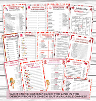 Valentines Day Trivia Game, Virtual Or Printable V-Day Costume Party Game, Valentine Facts Quiz For Kids Or Adults, Fun Activity
