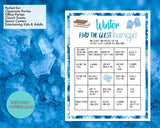 Winter Find The Guest Bingo Party Game, For Adults Kids, Classroom, Office, Winter Party Printable Virtual Game, Family Reunion, Instant