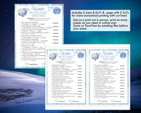 Snow Trivia Winter Party Game, For Adults Kids, Classroom, Office, Winter Party Printable Virtual Game, Family Reunion, Instant