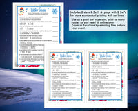Winter Trivia Party Game, For Adults Kids, Classroom, Office, Winter Party Printable Virtual Game, Family Reunion, Instant