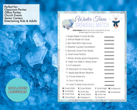 Snow Match Trivia Winter Party Game, For Adults Kids, Classroom, Office, Winter Party Printable Virtual Game, Family Reunion, Instant