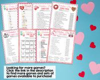 Valentines Day Word Scramble Game -Classroom Office Valentines Day Party Game For Kids & Adults - Printable Or Virtual Instant Download