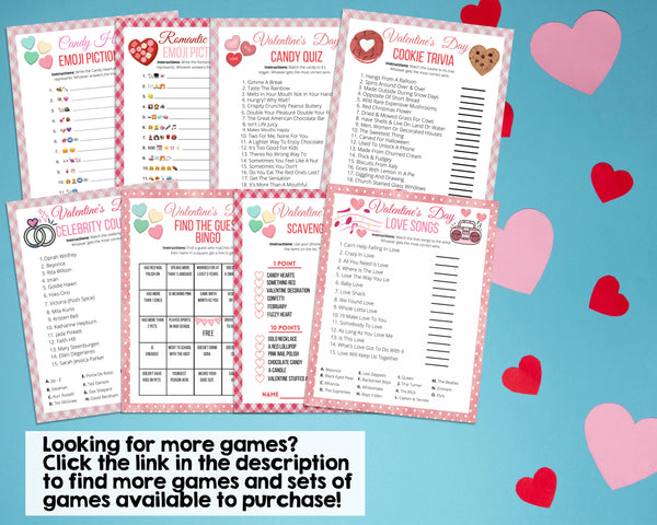 Celebrity Couples Trivia Game -Classroom Office Valentines Day Party G ...