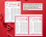 Scattergories Word Trivia Game -Classroom Office Valentines Day Party Game For Kids & Adults - Printable Or Virtual Instant Download