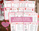 Valentines Day 16 Fun Party Games Bundle -Classroom Office Party Game Set For Kids & Adults - Printable Or Virtual Instant Download Activity
